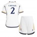 Billige Real Madrid Daniel Carvajal #2 Børnetøj Hjemmebanetrøje til baby 2023-24 Kortærmet (+ korte bukser)